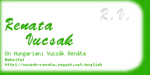 renata vucsak business card